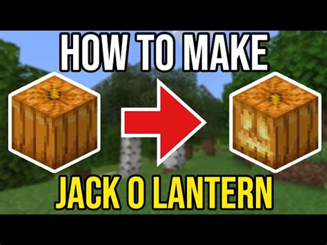 How to craft a jack o'lantern in Minecraft