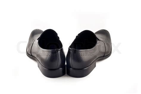 Men's classic leather shoes rear view | Stock image | Colourbox