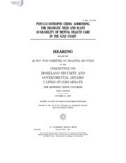 FEMA'S PROJECT WORKSHEETS: ADDRESSING A PROMINENT OBSTACLE TO GULF ...