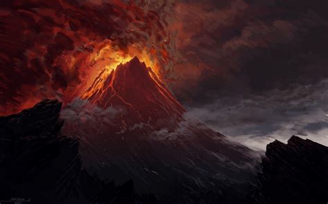 Volcano Art Wallpapers - Top Free Volcano Art Backgrounds - WallpaperAccess