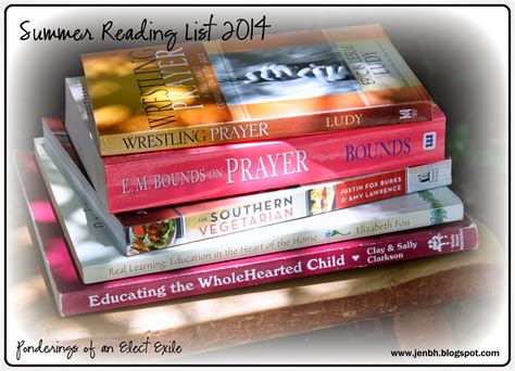 Ponderings of an Elect Exile: Summer Reading List 2014