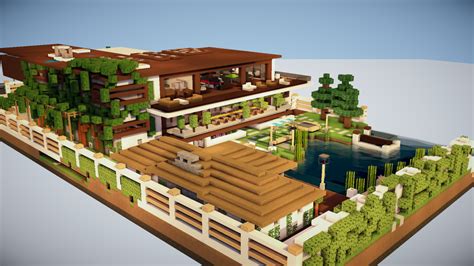 Minecraft Modern Mansion Map