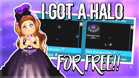 OMG I GOT A HALO FOR FREE IN ROYALE HIGH😱 | *UNEXPECTED* | Royale High TRADING! - YouTube