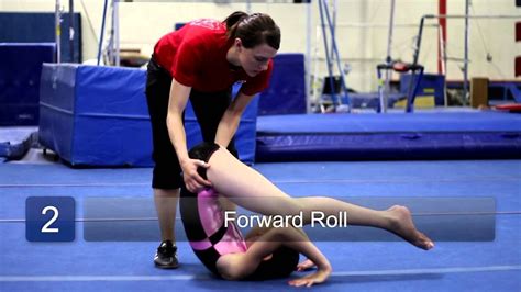 How to Do Forward Rolls in Beginner Gymnastics : Beginning Gymnastics ...