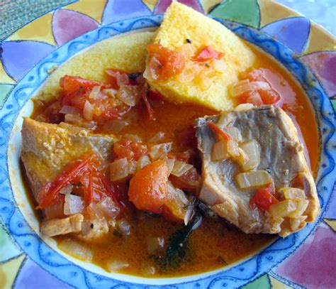 World Traveler Recipes: Fish "Brodet" (Croatian Fish Stew) with Polenta