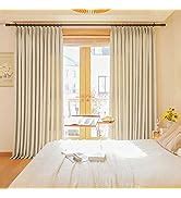 Amazon.com: HUTO White Pinch Pleated Sheer Curtains 96 Inches Long for ...
