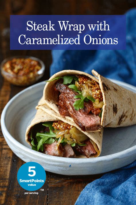 Steak Wrap with Caramelized Onions - Flatoutbread