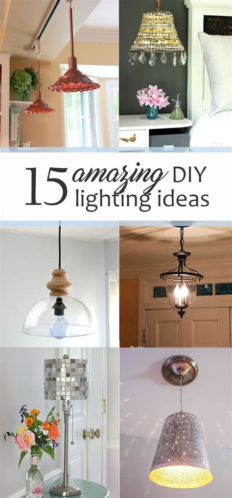 15 Amazing DIY Lighting Ideas | Diy hanging light, Diy pendant light ...