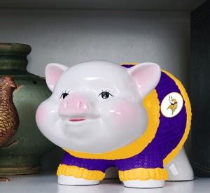 Minnesota Vikings Ceramic Piggy Bank - SWIT Sports