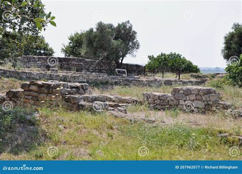 Fortification Wall from 2920BC at Troy, Hisarlik, Canakkale Province ...