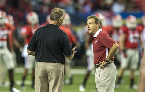 Nick Saban seems happiest at this moment before Alabama football games ...