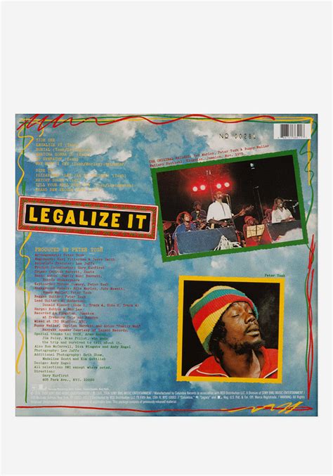 Peter Tosh-Legalize It Exclusive LP – Newbury Comics