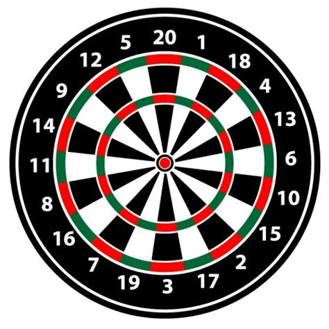 Free Vector | Realistic dartboard vector illustration