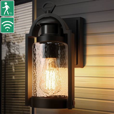 Buy KXIEMRS Motion Sensor Outdoor Wall Light, Dusk to Dawn Outdoor Wall Sconce, Waterproof ...