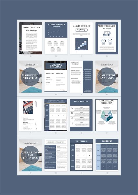 Business Plan Template Canva Business Plan Template Online | Etsy