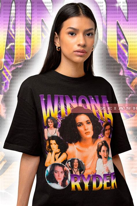 Winona Ryder Retro 90s Shirt - Winona Ryder - Winona Ryder Fan Merch - Winona Ryder Gift ...