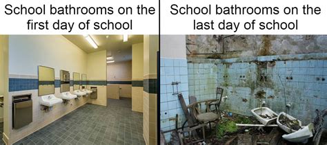 My school bathroom every year: : r/memes