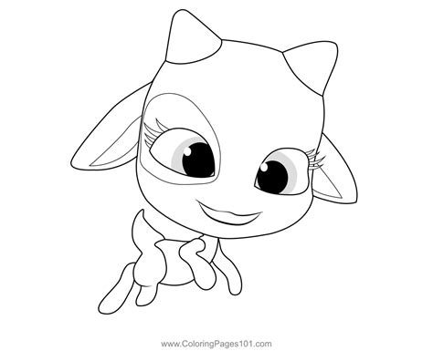 Ziggy Kwami Miraculous Ladybug Coloring Page for Kids - Free Miraculous ...