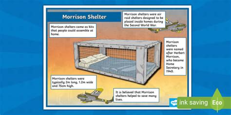 Morrison Shelter Display Poster (teacher made) - Twinkl