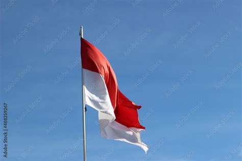 Indonesian flag, red and white flag, symbol of the state of Indonesia ...