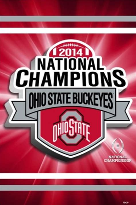 2014 NATIONAL CHAMPIONS OHIO STATE BUCKEYES BANNER. | Ohio state buckeyes football, Ohio state ...