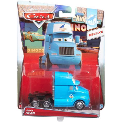 Disney Pixar Cars Movie Dinoco Deluxe Gray Semi Toy Truck - Walmart.com