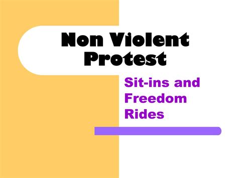 PPT - Non Violent Protest PowerPoint Presentation, free download - ID ...