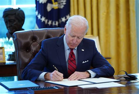 What executive order is President Joe Biden signing today, Wednesday ...