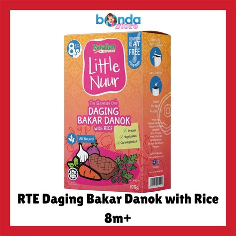 Eatalian Express Little Nuur Ready To Eat (RTE) Daging Bakar Danok with Rice 8M+ | Shopee Malaysia