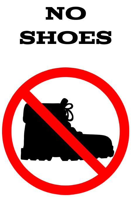 no shoes allowed, template | PosterMyWall