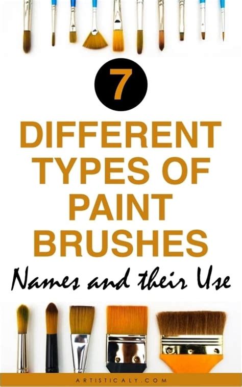 7 Different Types of Paint Brushes: Names and their Use | Artisticaly - Inspect the Artist ...