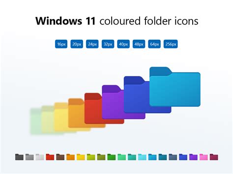 Windows 11 coloured folder icons by ABS96 on DeviantArt