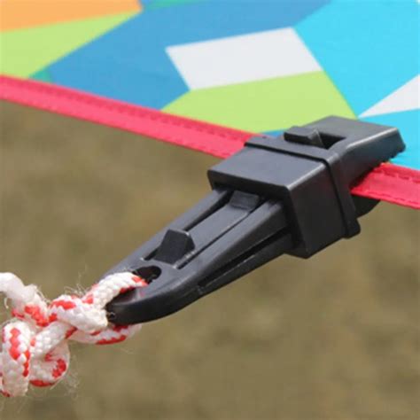 Tents Accessories Awning Wind Rope Clamp Awnings Plastic Clip Tent Pull Point Outdoor Camping ...