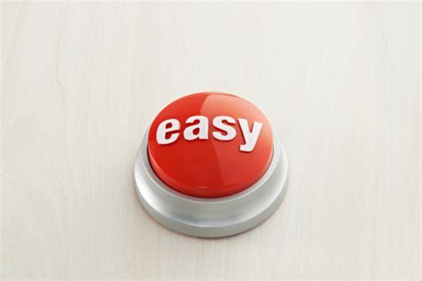 Easy Button Stock Photo - Download Image Now - iStock