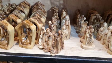 Carvings Olive Wood Holy family From The Holy Land Gifts in Bethlehem Birthplace of Jesus - YouTube