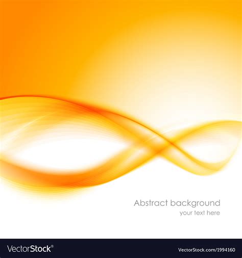 Abstract orange wavy background Royalty Free Vector Image