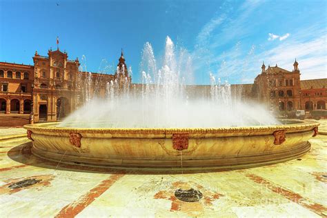 Fountain of Plaza de Espana Photograph by Benny Marty - Fine Art America