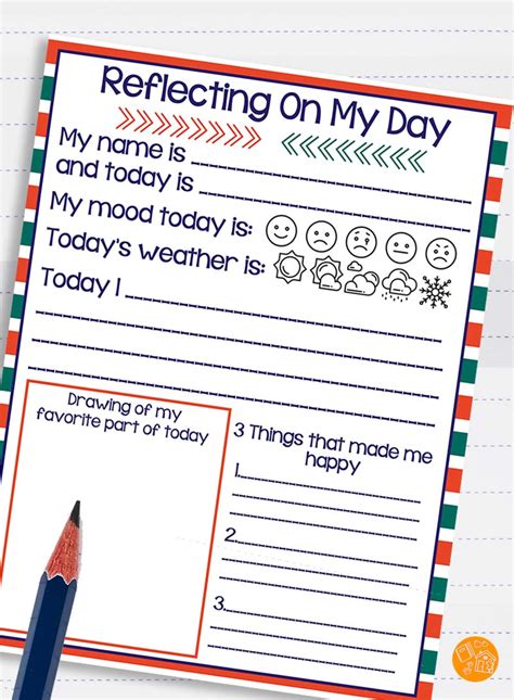 Free Printable Daily Writing Journal for Kids | Sunny Day Family