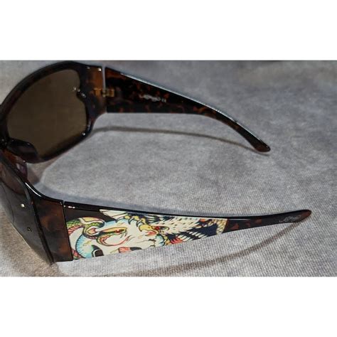 Ed Hardy Ed Hardy Snake Skull Rhinestone Sunglasses | Grailed