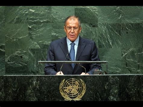 Sergey Lavrov offers Russia's point-for-point rebuttal of Donald Trump's UN speech