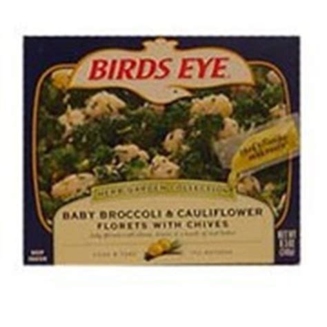 Birds Eye Baby Broccoli & Cauliflower Florets with Chives: Calories, Nutrition Analysis & More ...