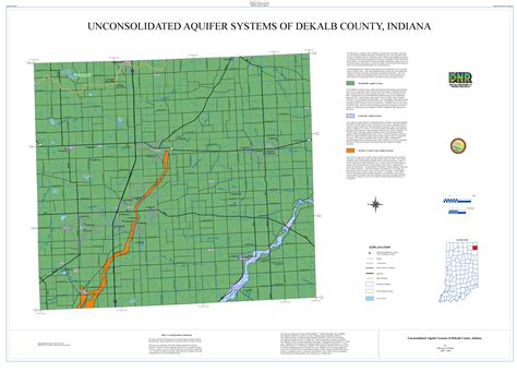 1836 Land Records Dekalb County Indiana Map - Map