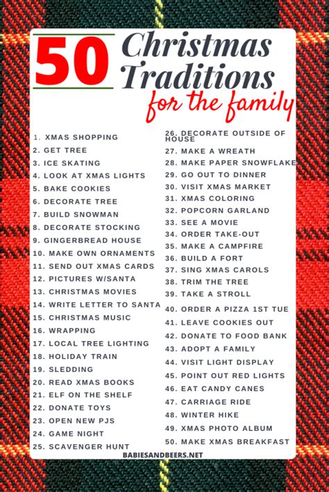 50 Fun Christmas Traditions for the Family – Babies and Beers