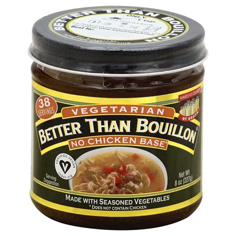 Better than Bouillon Vegan No Chicken Base, 8 oz - Walmart.com ...