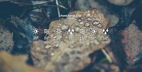 Weather, Punta Arenas | Behance