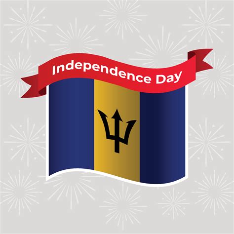 Barbados Wavy Flag Independence Day Banner Background 45837566 Vector ...