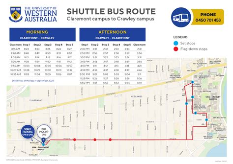 Shuttle bus| Transport and parking | UWA