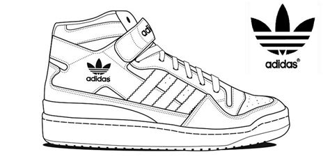 Stress-Melting: Adidas Shoes Coloring and Sketch Pages - Coloring Pages