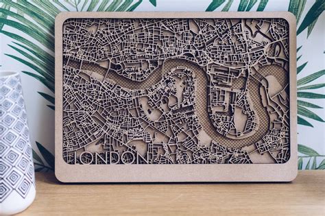 London Multi Layer Wood Map I Made (2000x1333) https://ift.tt/2MGxnoR | London city map, Laser ...