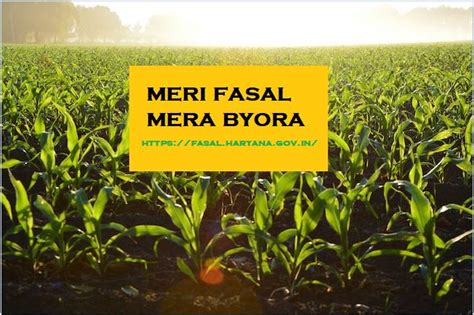 Meri Fasal Mera Byora Agriculture Scheme 2022